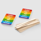 レインボーフラッグゲイレズビアンLGBT ハンドファン (組立なし)