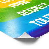 レインボーフラッグゲイレズビアンLGBT フォトプリント            (角)