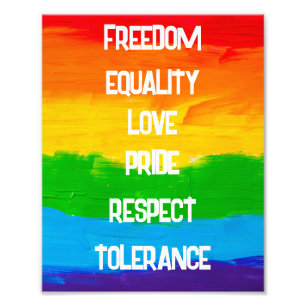 レインボーフラッグゲイレズビアンLGBT フォトプリント