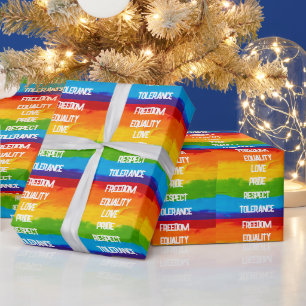 レインボーフラッグゲイレズビアンLGBT ラッピングペーパー