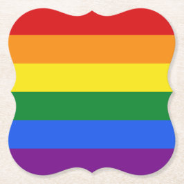 レインボーフラッグコースター ペーパーコースター