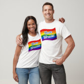 レインボーフラッグスラバウクレニゲイプライドLGBT LGBTQ Tシャツ (ユニセックス)