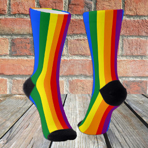 レインボーフラッグソックス、LGBT&プライドファッション ソックス