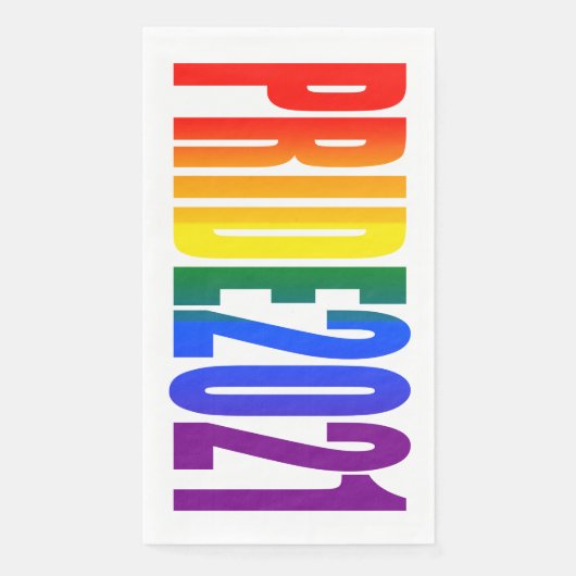 レインボーフラッグタイポグラフィLGBTQパーティーゲイプライド2021 (正面)