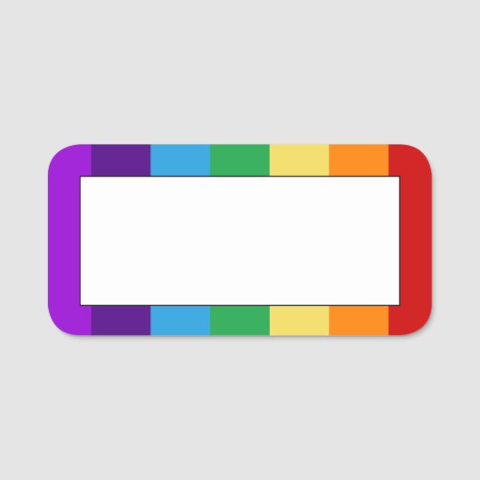 レインボーフラッグドライイレース 名札 (正面)