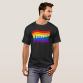 レインボーフラッグバンクーバーカナダゲイプライドLGBT LGBTQ Tシャツ (正面フル)