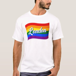 レインボーフラッグ英国ゲイプライドLGBT Tシャツ