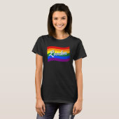 レインボーフラッグ英国ゲイプライドLGBT Tシャツ (正面フル)