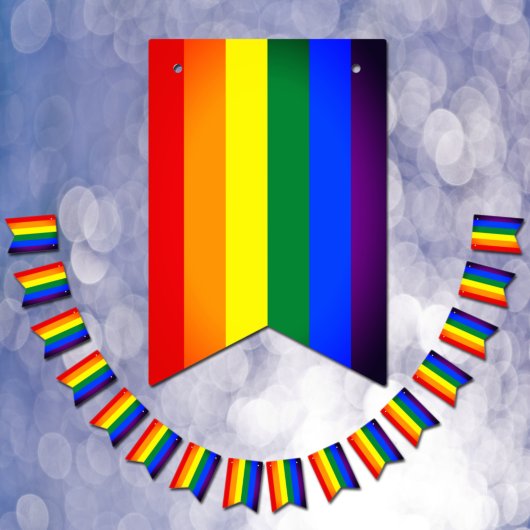 レインボーフラッグ&プライドパレードパーティー/ LGBTコミュニティ バンティングフラッグ