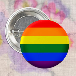 レインボーフラッグ&プライドレインボー/LGBTコミュニティ 缶バッジ