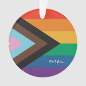 レインボーフラッグ - LGBTQIA - 名前入り - オーナメント (正面)