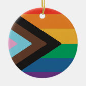 レインボーフラッグ - LGBTQIA - 名前入り - オーナメント (正面)