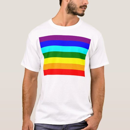 レインボーフラッグ Tシャツ (正面)