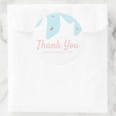 レインボーフラッシュアイスクリームケーキつや消しピンク ラウンドシール (バッグ)