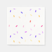 レインボーフラッシングパターンナプキン スタンダードカクテルナプキン (正面)