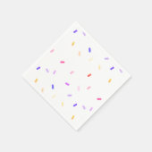 レインボーフラッシングパターンナプキン スタンダードカクテルナプキン (角)