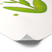 レインボーフラワーカラフルズジョイのインスピレーション ポスター (角)