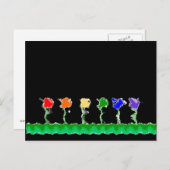 レインボーフラワーガーデンはがき ポストカード (正面/裏面)