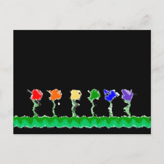 レインボーフラワーガーデンはがき ポストカード