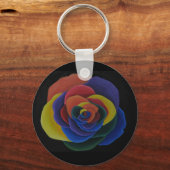 レインボーフラワーキーチェーン キーホルダー (正面)
