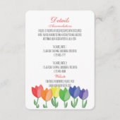 レインボーフラワーゲイレズ詳細結婚ズ エンクロージャーカード (正面)