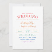 レインボーフラワーズゲイレ結婚ズビアン 招待状 (正面)