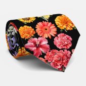 レインボーフラワーズフローラネックタイ ネクタイ (ロール)