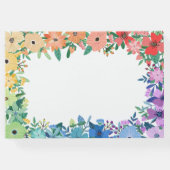 レインボーフラワーズミセス結婚ズゲストブック ゲストブック (裏面)