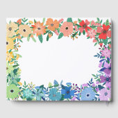 レインボーフラワーズミセス結婚ズゲストブック ゲストブック (裏面)