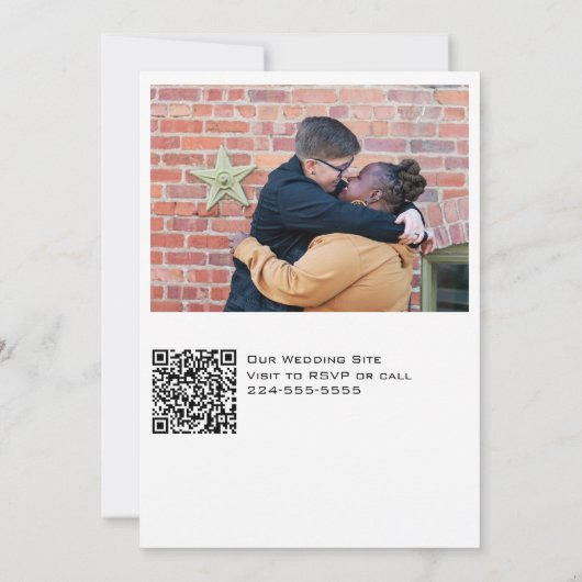 レインボーフラワーズ結婚式招待状 招待状 (裏面)