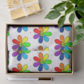 レインボーフラワーティッシュペーパー 薄葉紙 (ギフト)