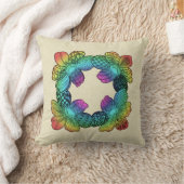 レインボーフラワードードル クッション (ブランケット)