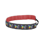 レインボーフラワーバタフライ アスレチックヘッドバンド (右)