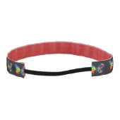 レインボーフラワーバタフライ アスレチックヘッドバンド (裏面)