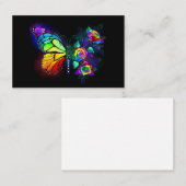 レインボーフラワーバタフライ 割引カード (正面/裏面)