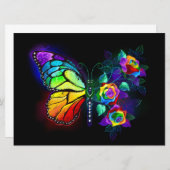 レインボーフラワーバタフライ 案内状 (正面/裏面)