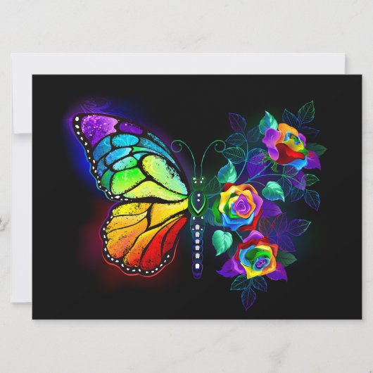 レインボーフラワーバタフライ 案内状 (正面)