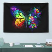 レインボーフラワーバタフライ 横断幕 (トレードショー)