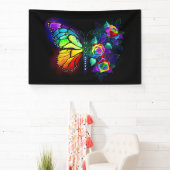 レインボーフラワーバタフライ 横断幕 (インサイチュ)