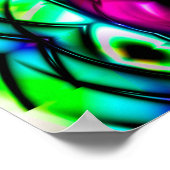 レインボーフラワーパネル ポスター (角)