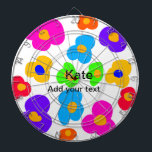 レインボーフラワープライドラブ追加ネーム文字lqbtq abst ダーツボード<br><div class="desc">デザイン</div>