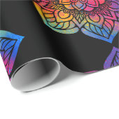 レインボーフラワーマンダラ ラッピングペーパー (ロールコーナー)