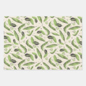 レインボーフラワーラッピング紙シート ラッピングペーパーシート (正面3)