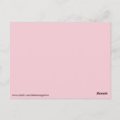 レインボーフラワー開花はがき ポストカード (裏面)