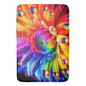 レインボーフラワー バスマット (正面縦)