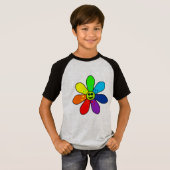 レインボーフラワーTシャツ（子） Tシャツ (正面フル)