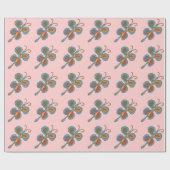 レインボーフルタフライ ラッピングペーパー (フラット)