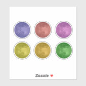 レインボーフルムーン シール (シート)