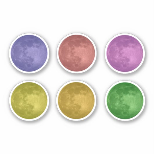 レインボーフルムーン シール (正面)