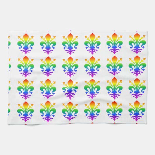レインボーフルーアデリス キッチンタオル (横)